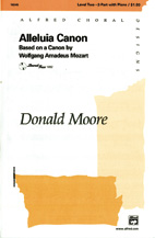 Alleluia Canon Two-Part choral sheet music cover Thumbnail